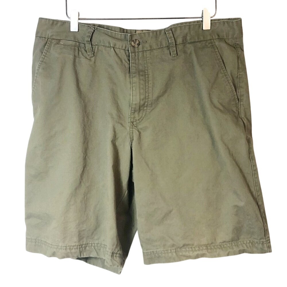 Boston Trader Luxury Vintage‎ Men's Chino Shorts Olive Green Size 38